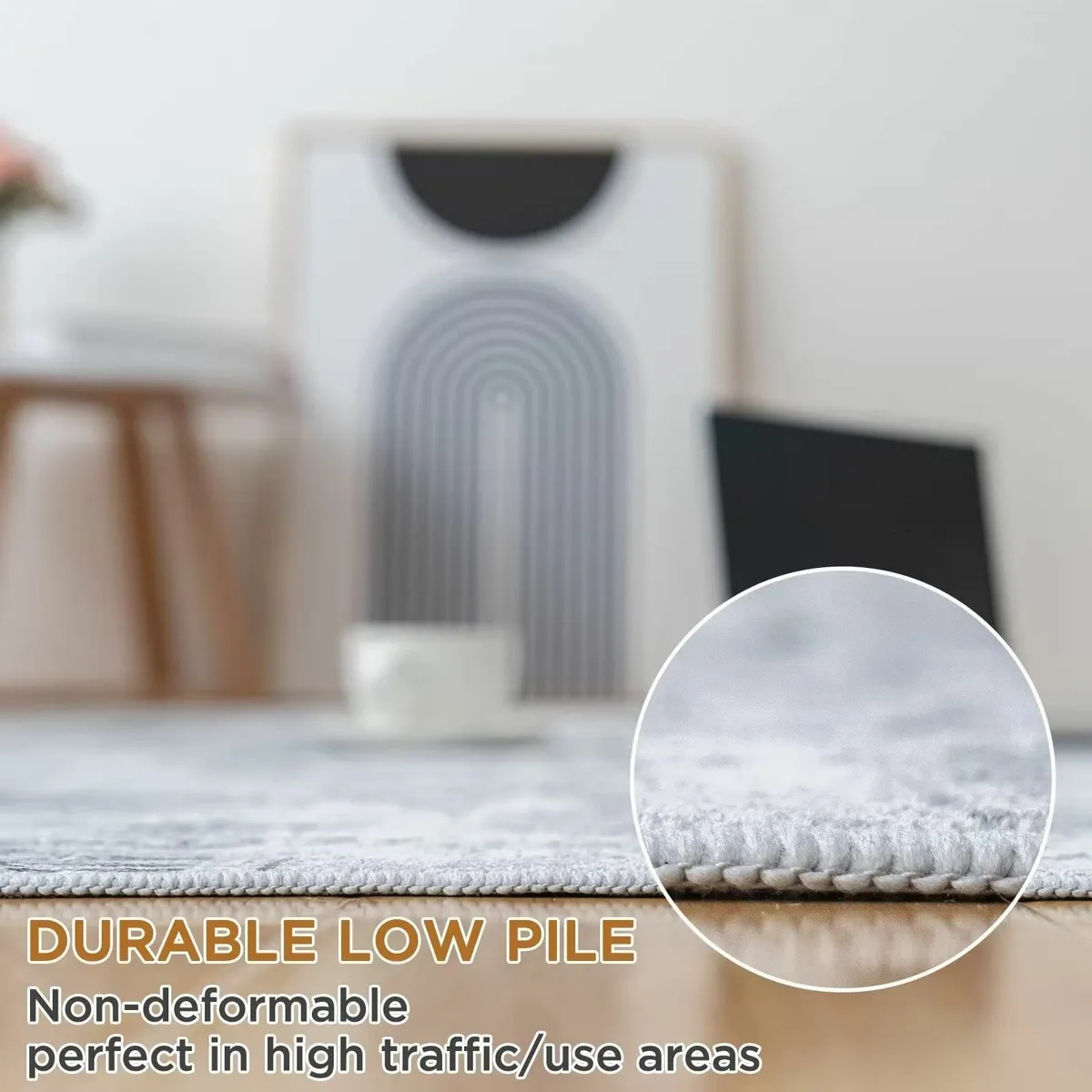 Machine Washable Rugs for Living Room - Modern - Image 4