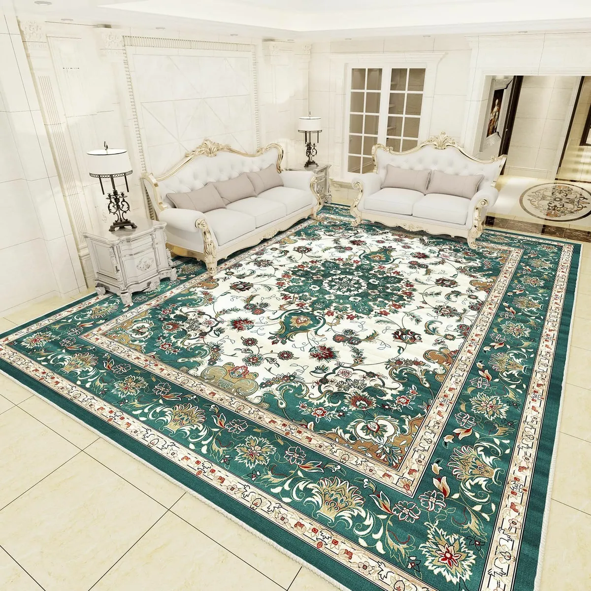 Vintage Area Rug for Living Room - Traditional - Image 2