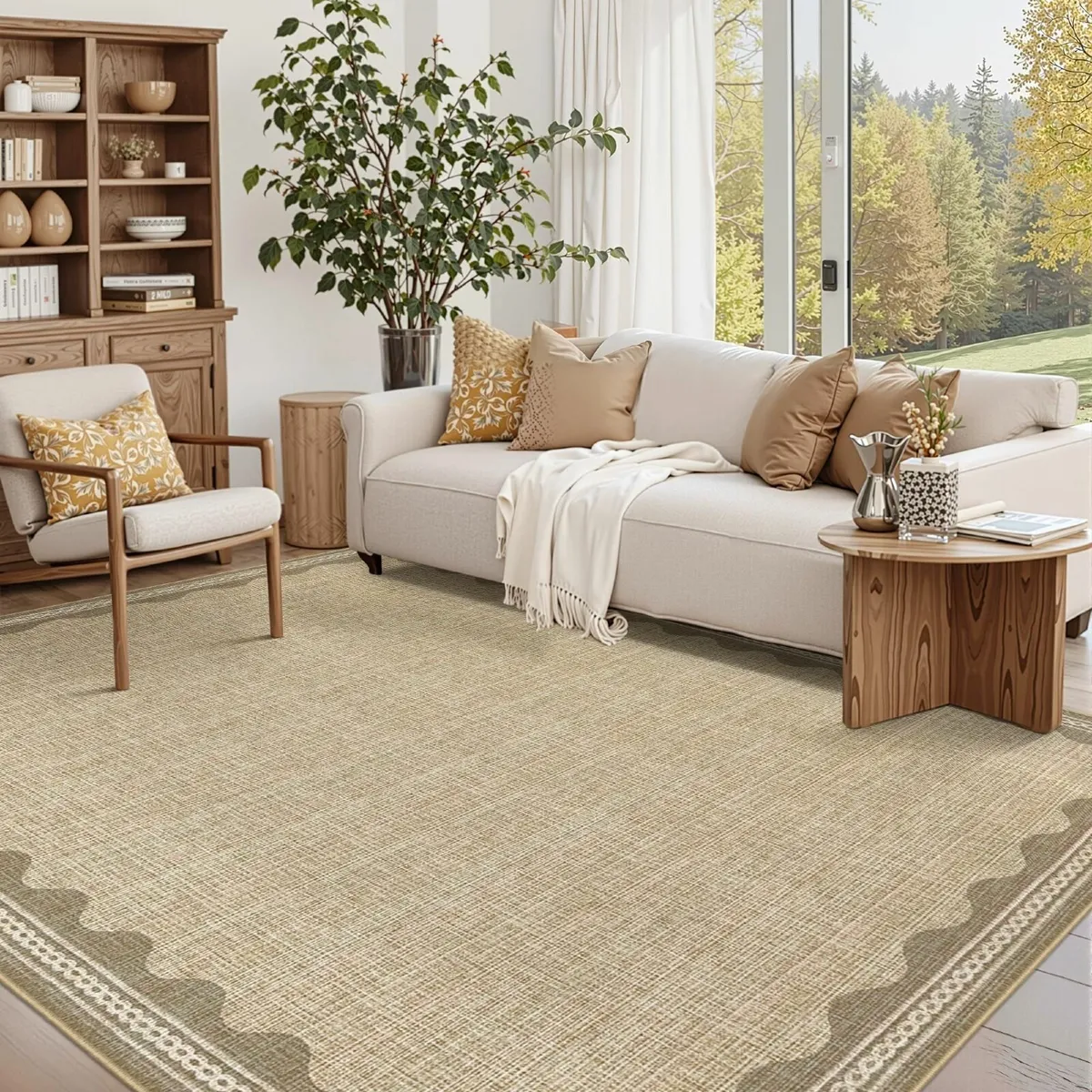 Large Area Rugs Living Room 160x230cm Washable - Image 3