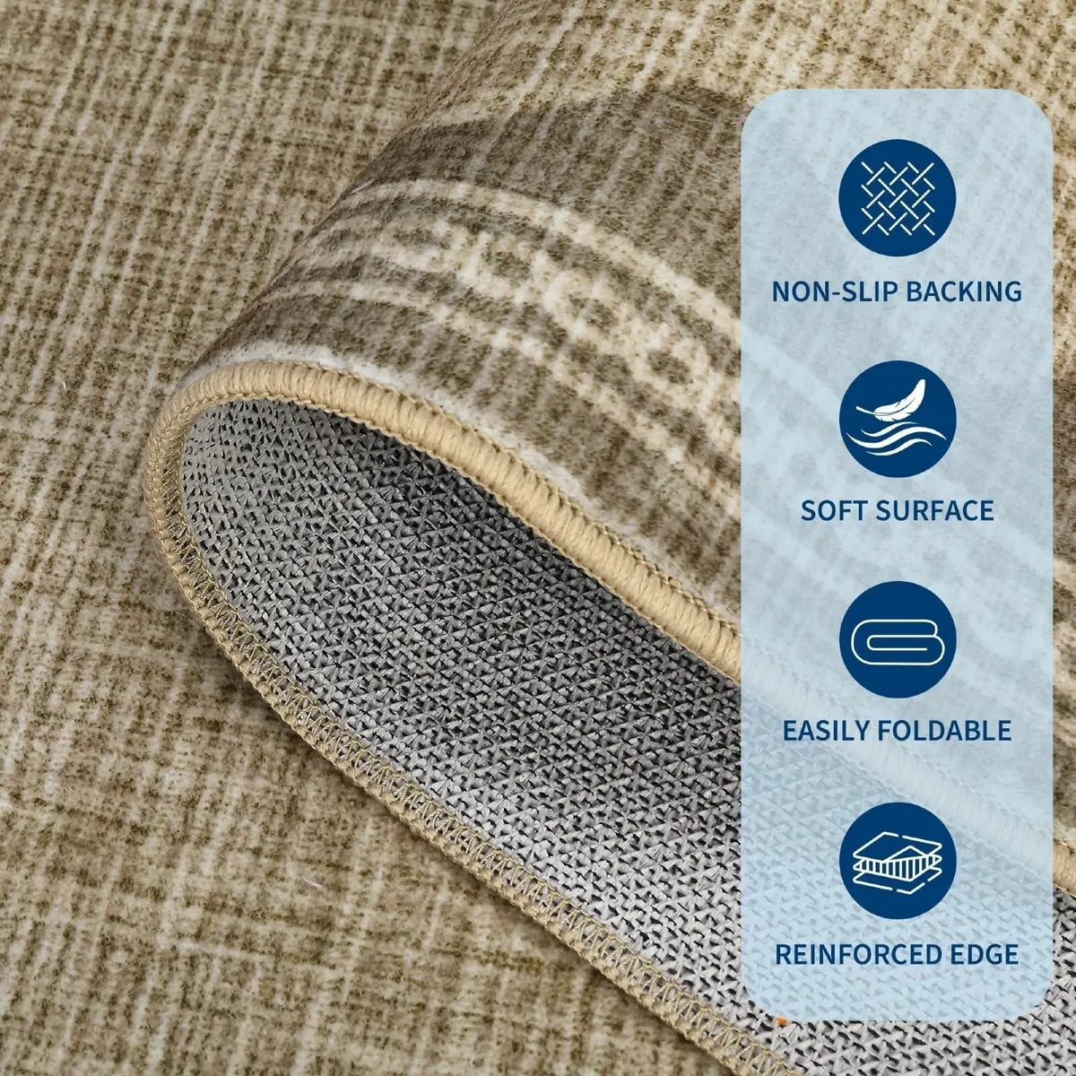 Large Area Rugs Living Room 160x230cm Washable - Image 4