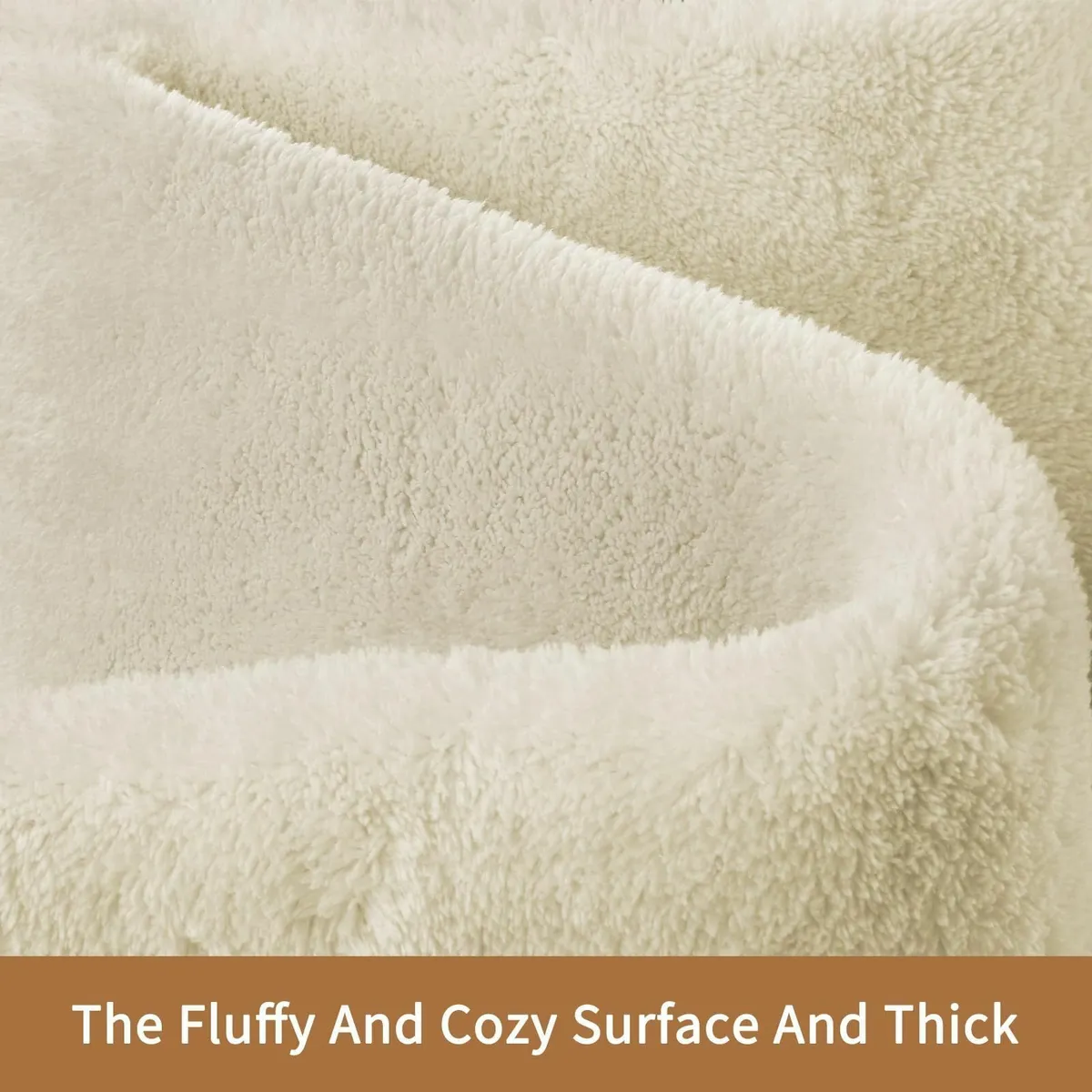 Carpet Rugs Living Room Large 200x300 Milky White - Image 2