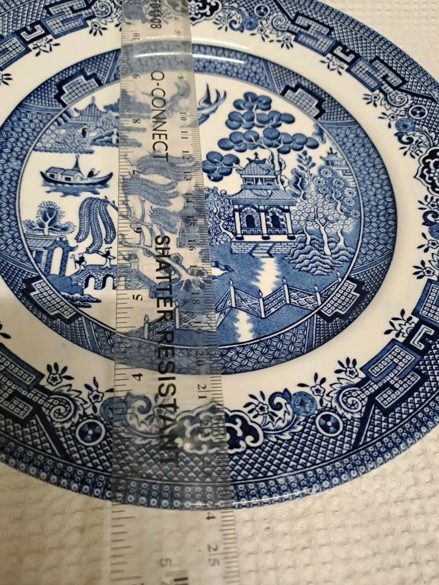 Churchill Blue Willow Plate - Image 2