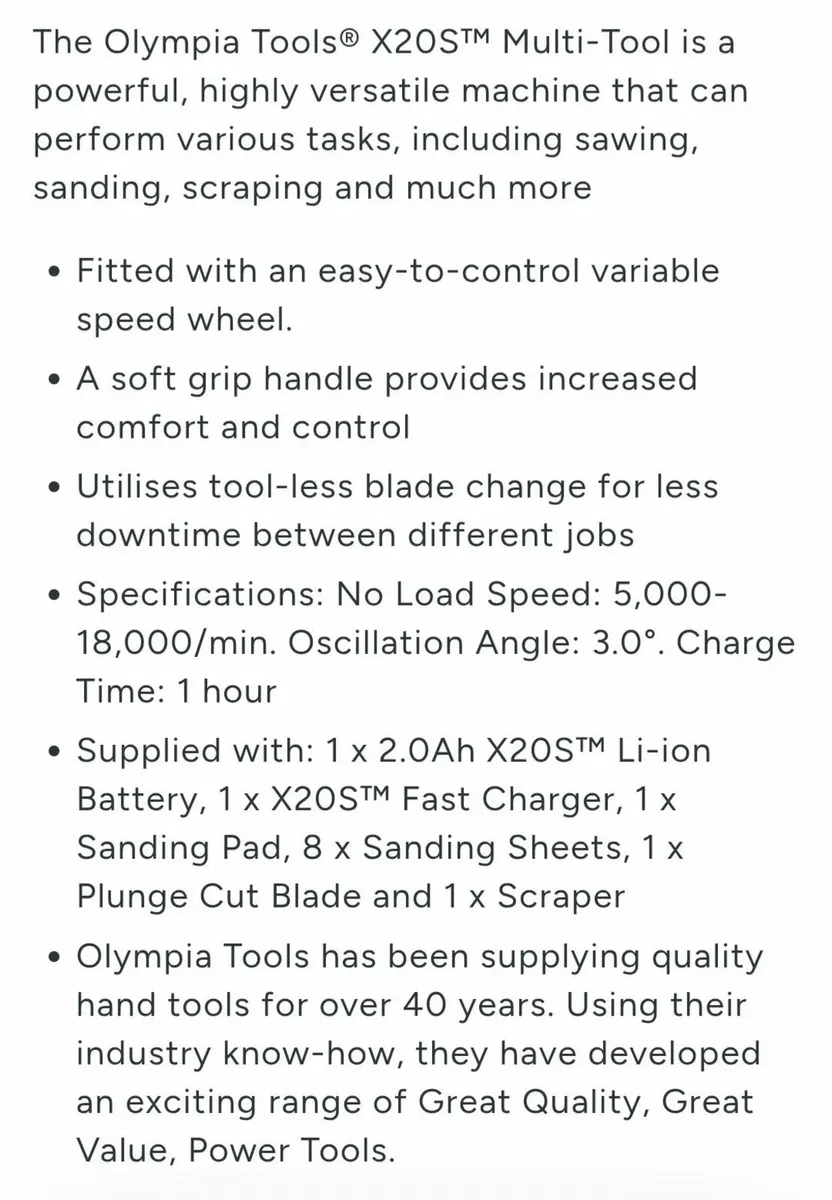 NEW: Olympia Tools - Multi-tool - Image 2