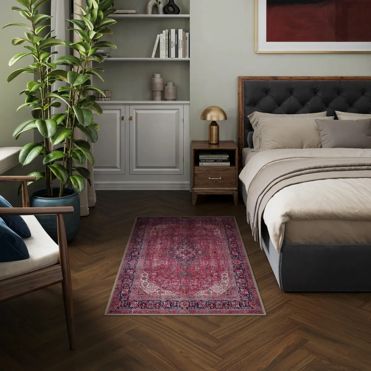 Machine Washable Rug 80x150cm 75% Recycled Cotton - Image 2