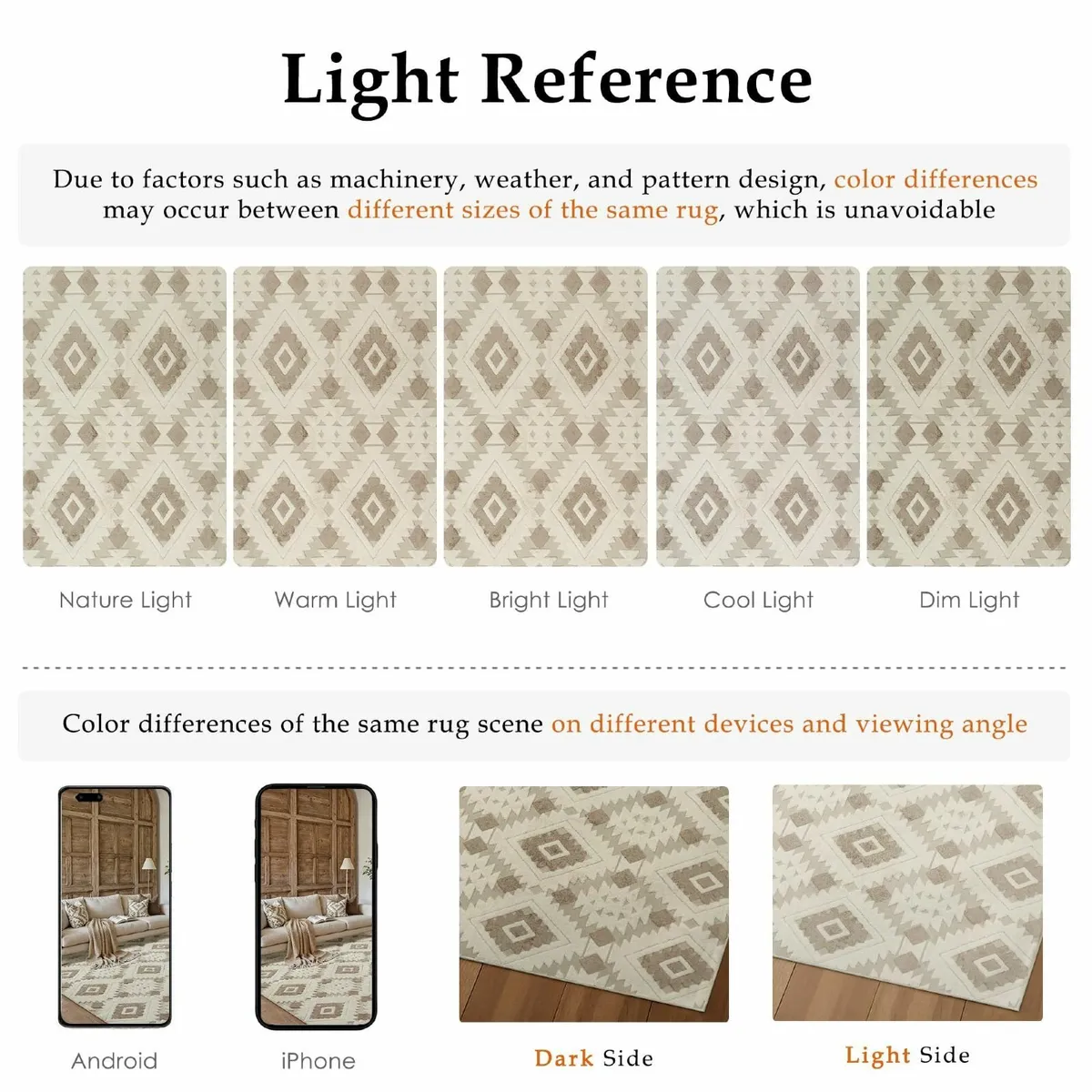 Beige Brown Rugs Living Room Area Rug 200x300cm - Image 2