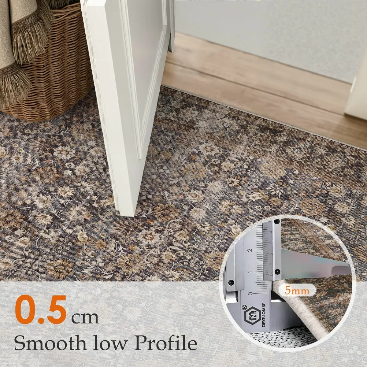 Vintage Area Rug Living Room Extra Large 240x300 - Image 3