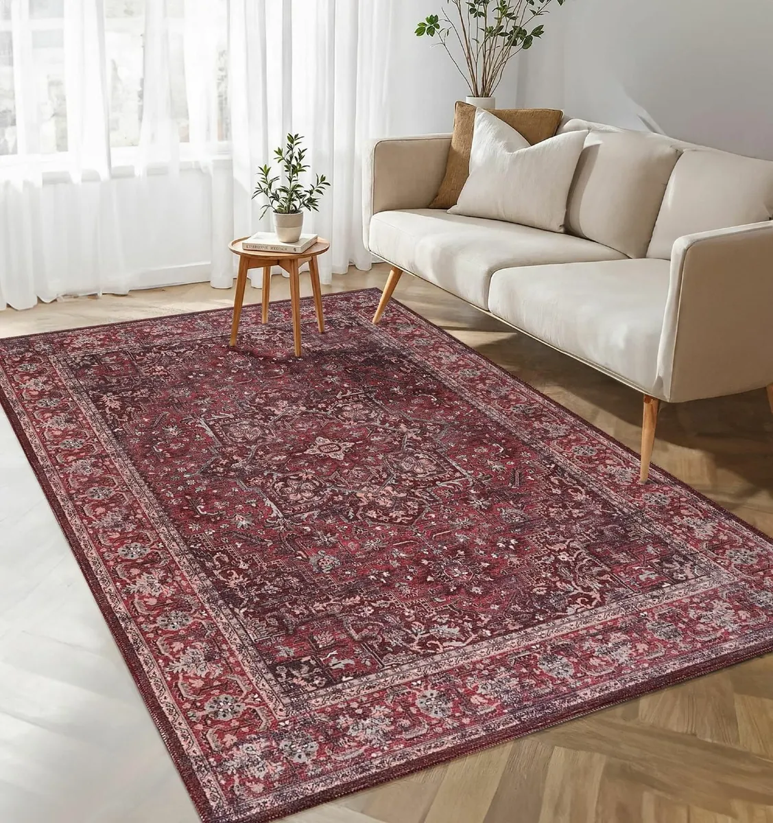 Machine Washable Area Rug for Living Room 160x230 - Image 4