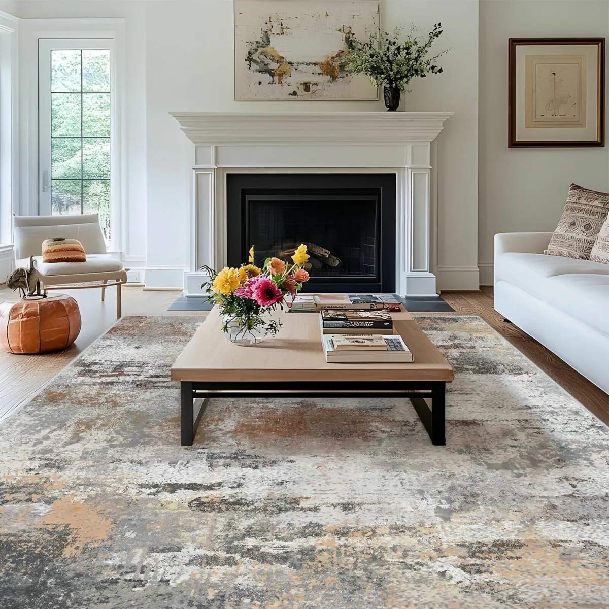 Washable Rugs Living Room Large 160x230cm Area - Image 1