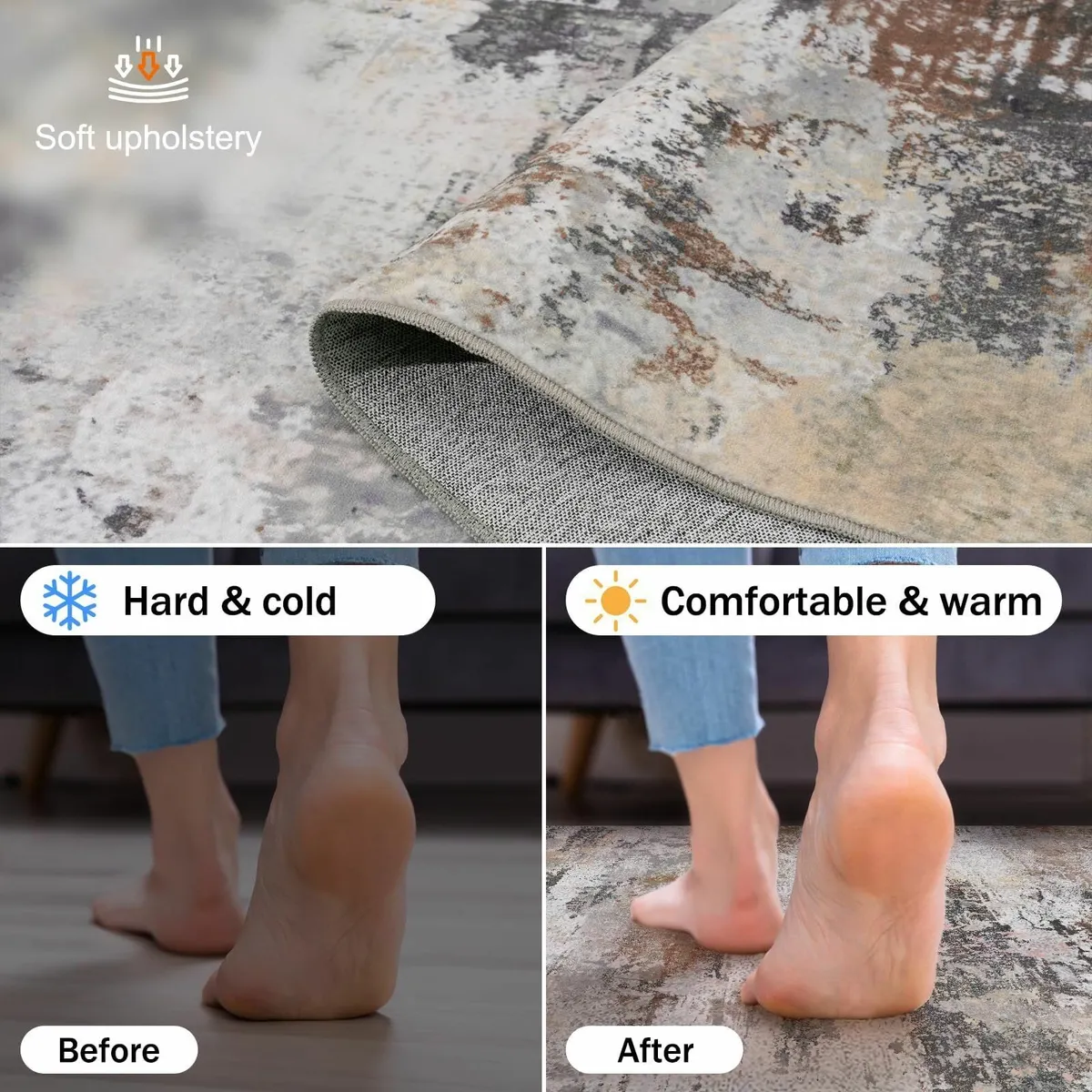 Washable Rugs Living Room Large 160x230cm Area - Image 4