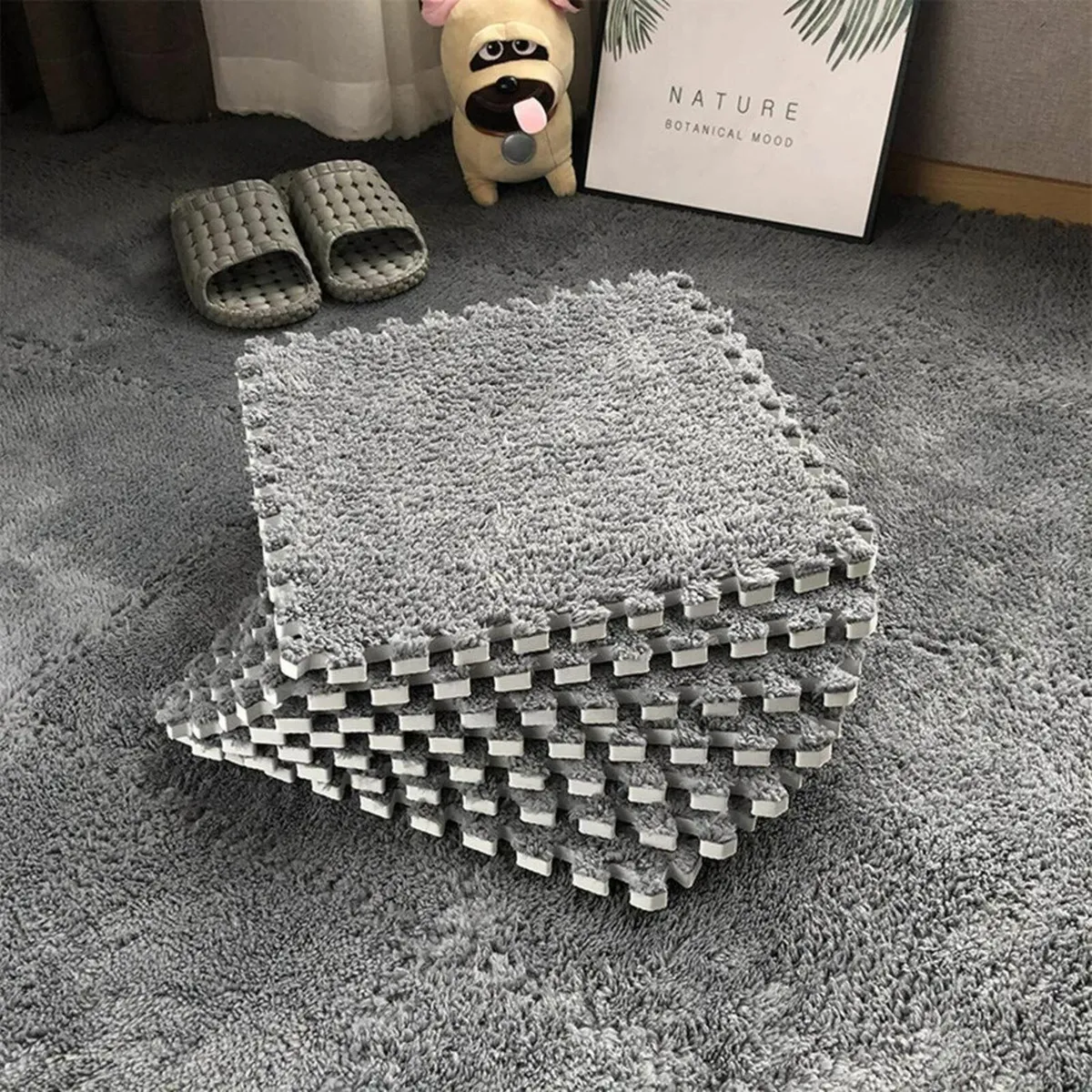 Interlocking Carpet Shaggy Soft EVA Foam Mats - Image 3