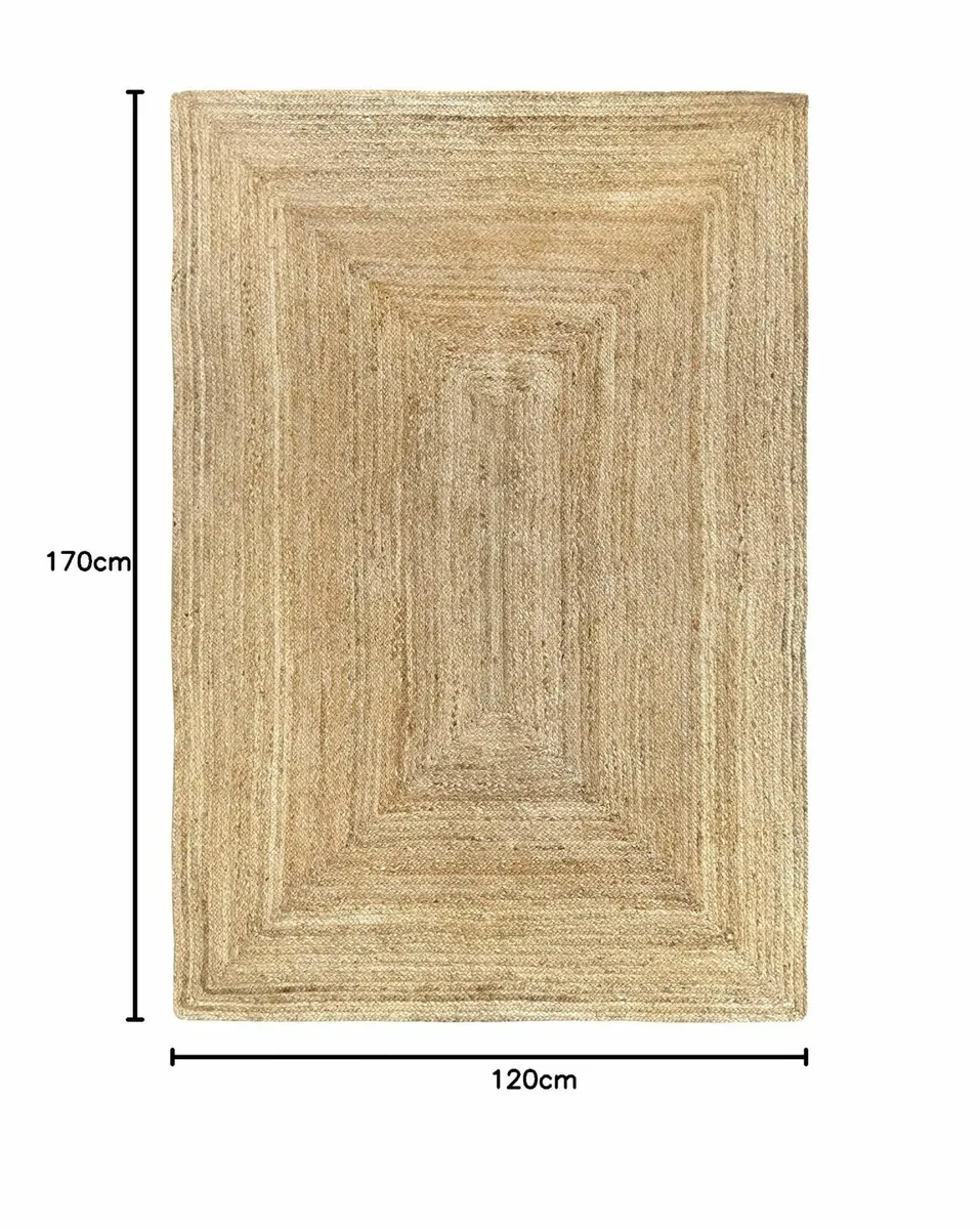 Rug Jute Alhambra Natural Colour Area 100% Fibre - Image 3