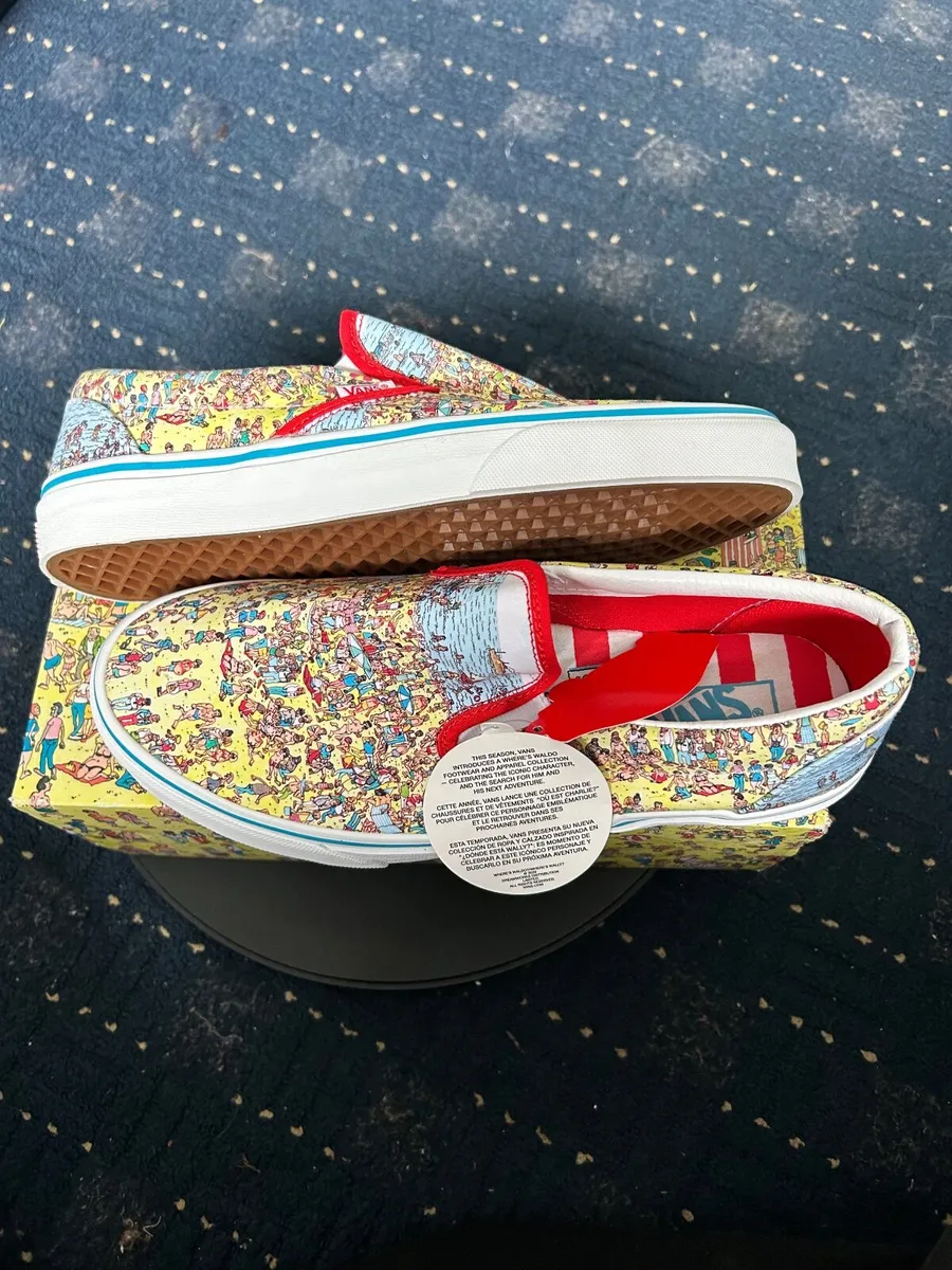 Vans x Where’s Waldo Classic Slip-On – UK 8 – New - Image 2