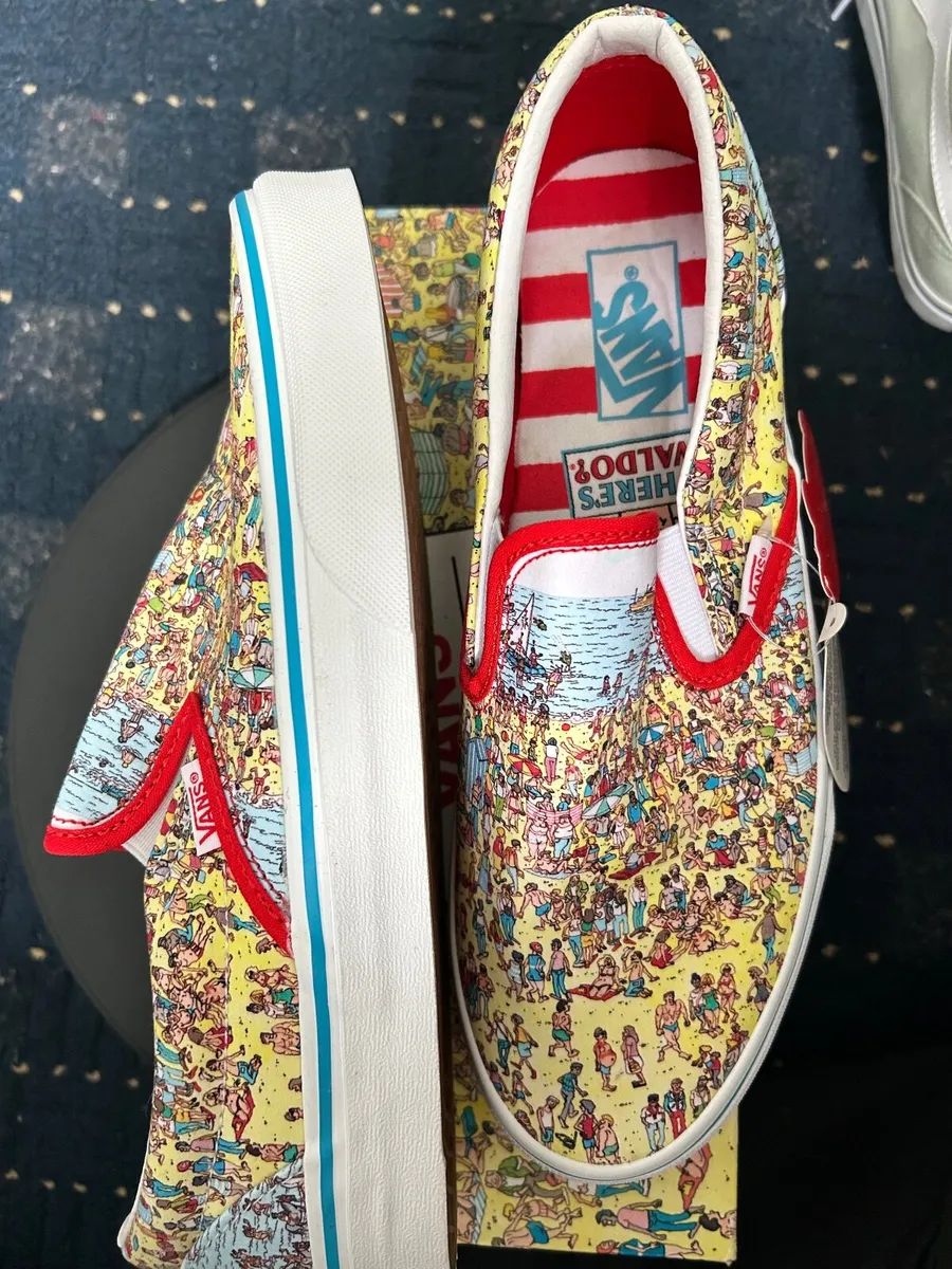 Vans x Where’s Waldo Classic Slip-On – UK 8 – New - Image 4