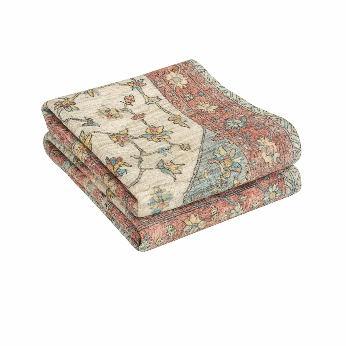 Machine Washable Area Rug Faux Wool Polyester - Image 3