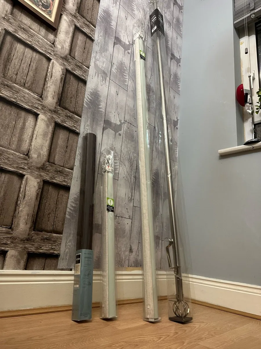 Black Out Roller Long, Small and Curtain Pole - Image 1