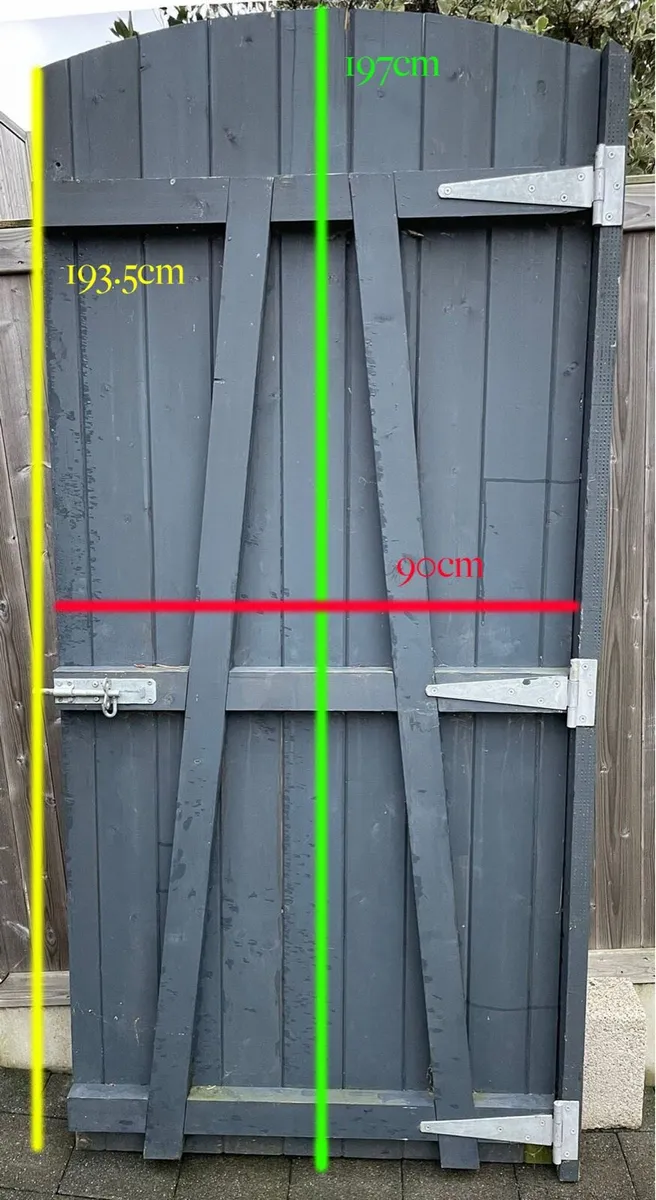 Exterior wooden side-entrance door - Image 2