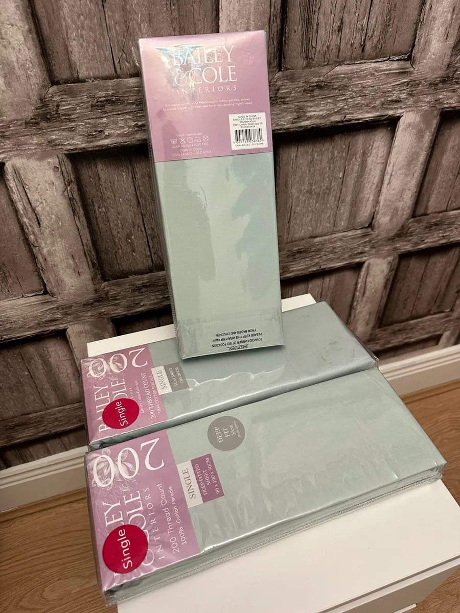 NEW Deep fitted sheets & Flat sheet (Single) - Image 3