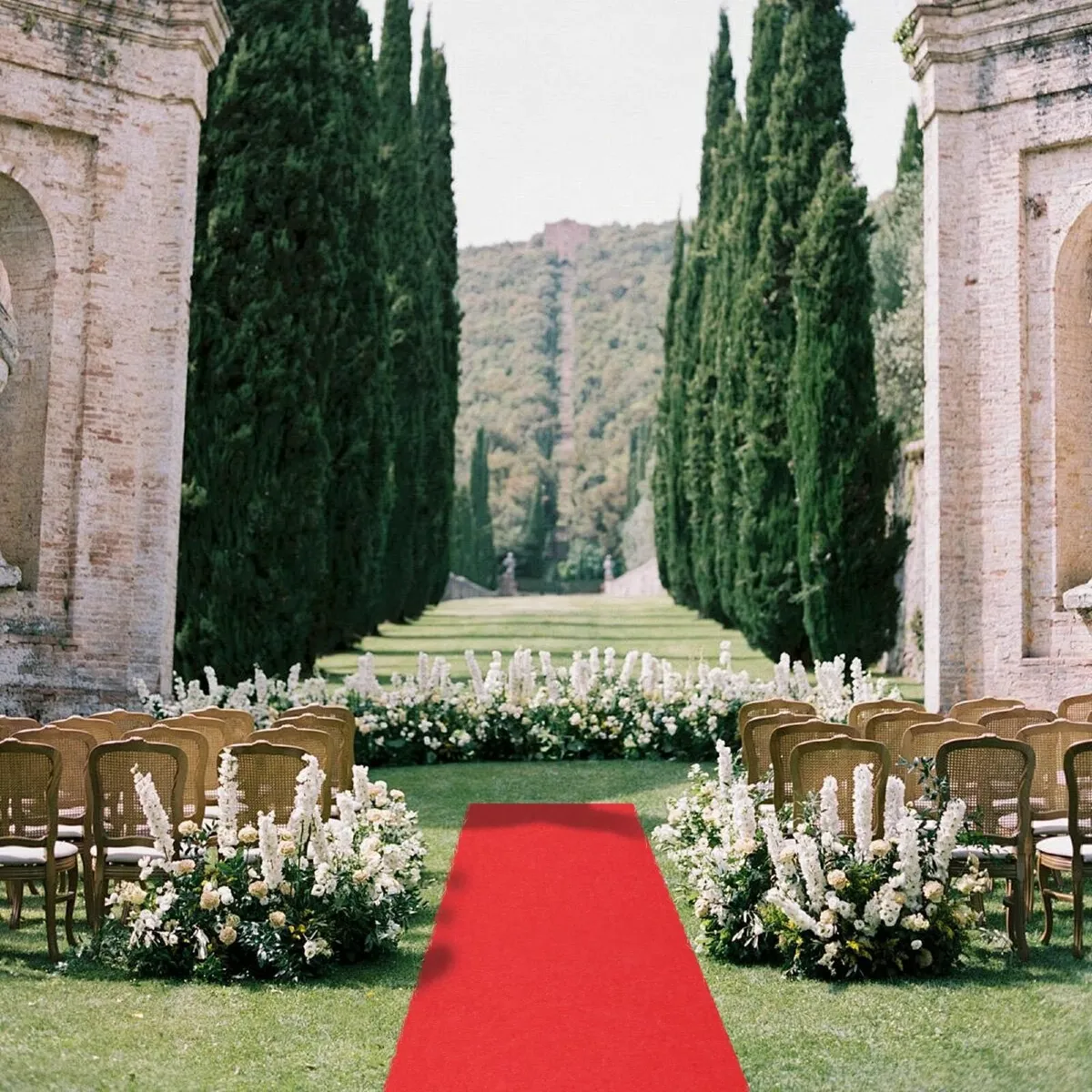 Red Carpet Wedding Aisle Runner 1X10m Non-slip - Image 2