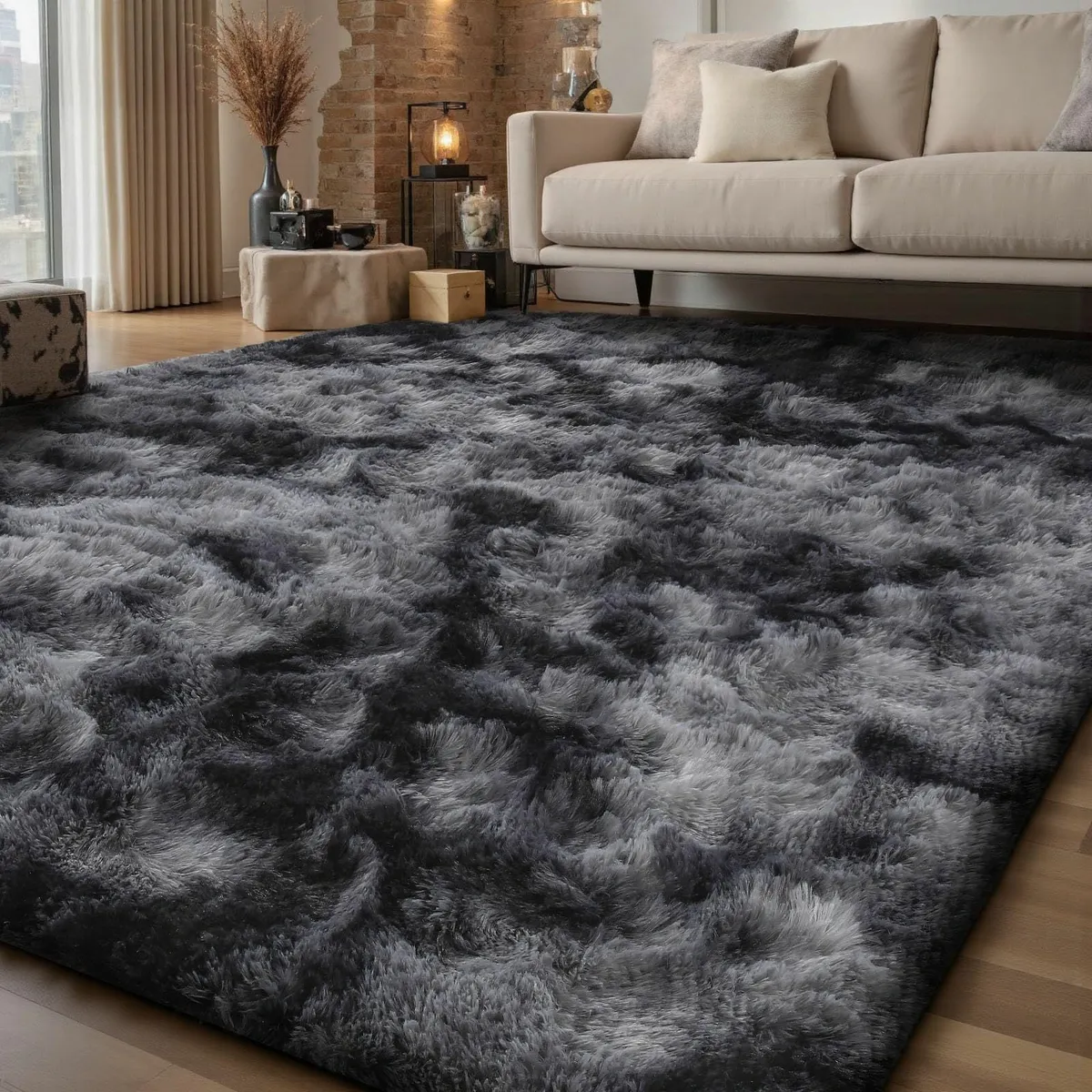 Rugs Living Room 200x300cm Grey Area for Bedroom - Image 2