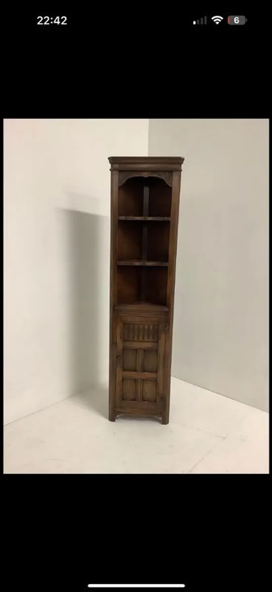 Ercol Oak Corner Cabinet