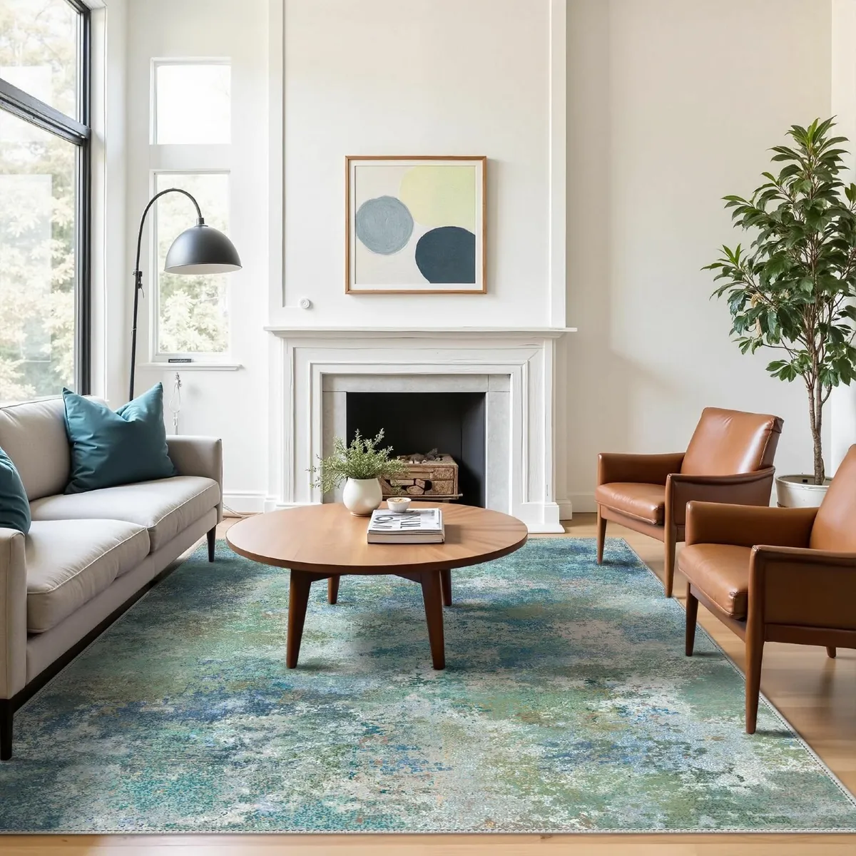 Washable Large Rug 160x230cm – Soft Short Pile - Image 2