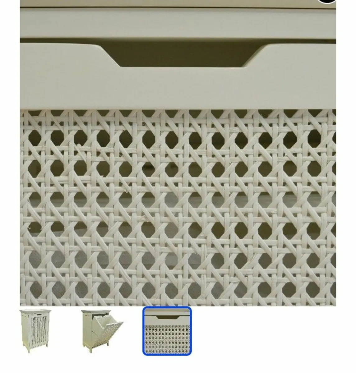 Wooden Laundry Hamper Cabinet Unit - Image 2