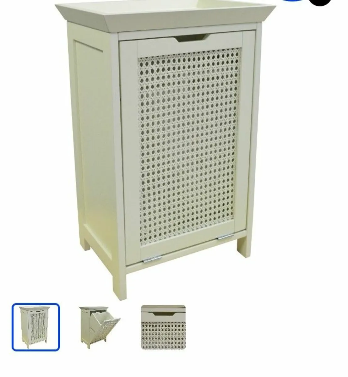 Wooden Laundry Hamper Cabinet Unit - Image 3