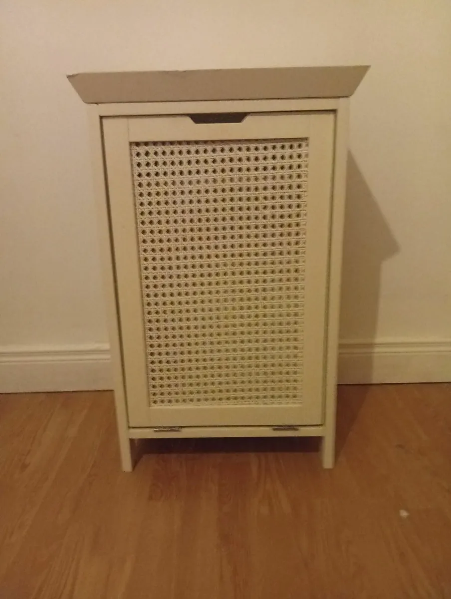 Wooden Laundry Hamper Cabinet Unit - Image 1