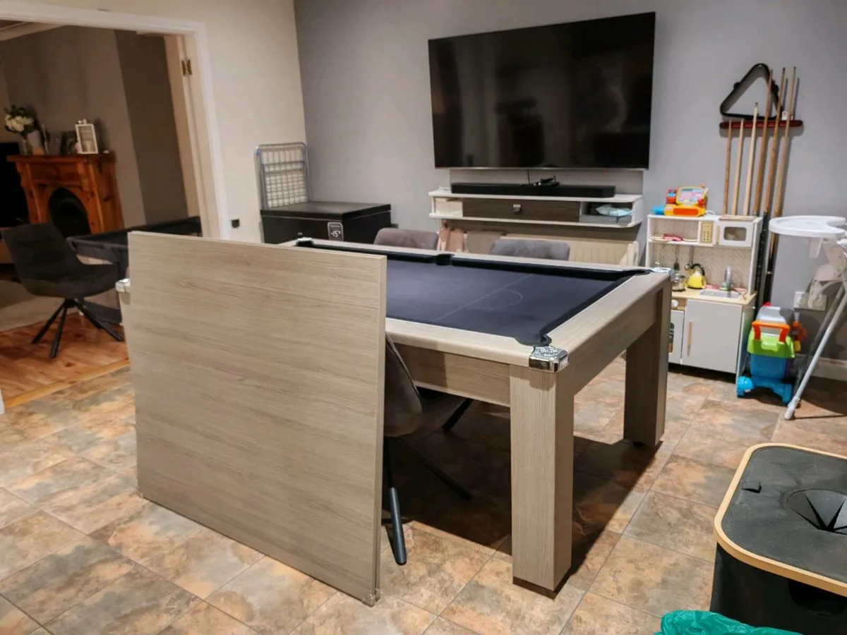 7x4 Slate Bed Pool Table/Dining Table - Image 3