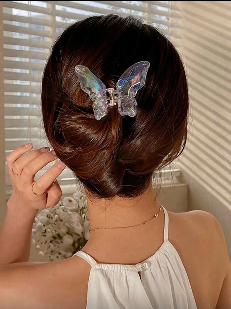 🦋 Iridescent Butterfly Hair Clip - Image 3