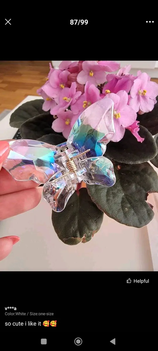 🦋 Iridescent Butterfly Hair Clip - Image 4