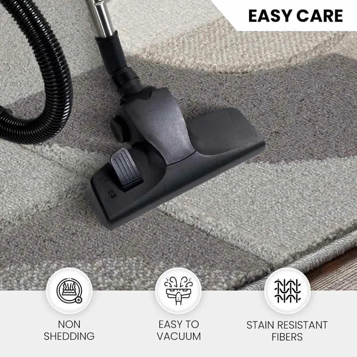 Albi Geometric Rug - Scandi Area Rugs Living Room - Image 2