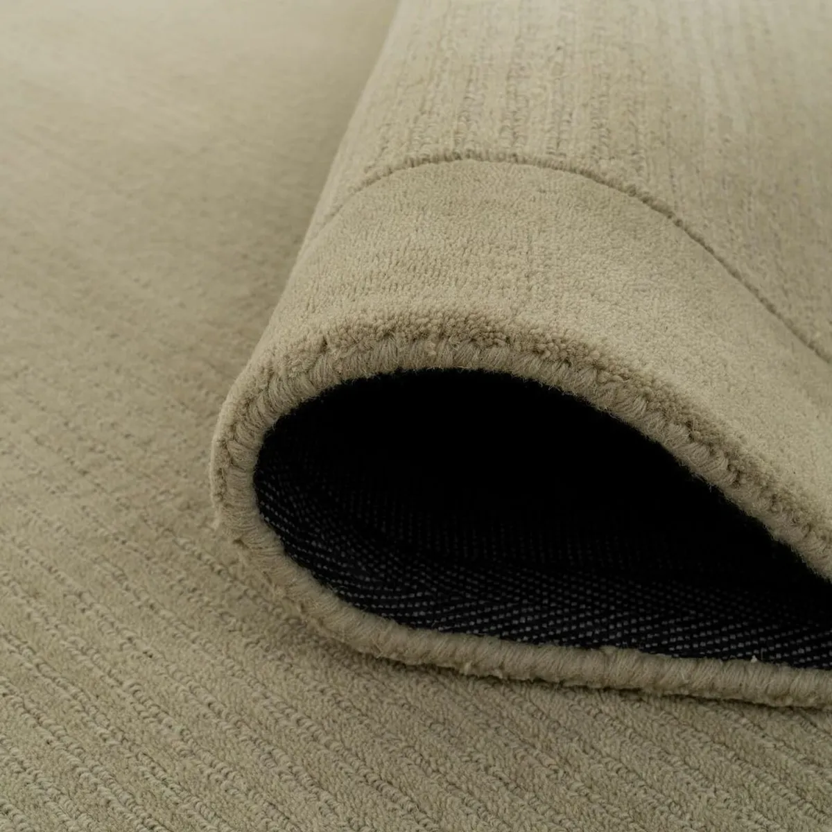 Green Rug 100% Wool Thick Scandi Cosy Living Room - Image 4