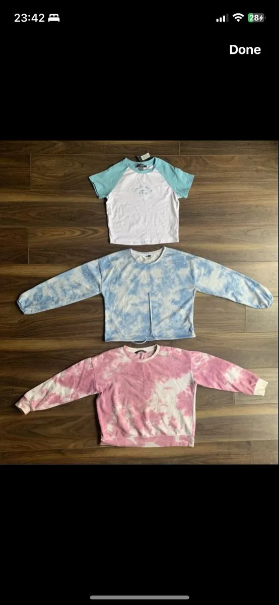 Ladies Clothes Bundle: 10-12 Pink & Blue Tie-Dye - Image 2