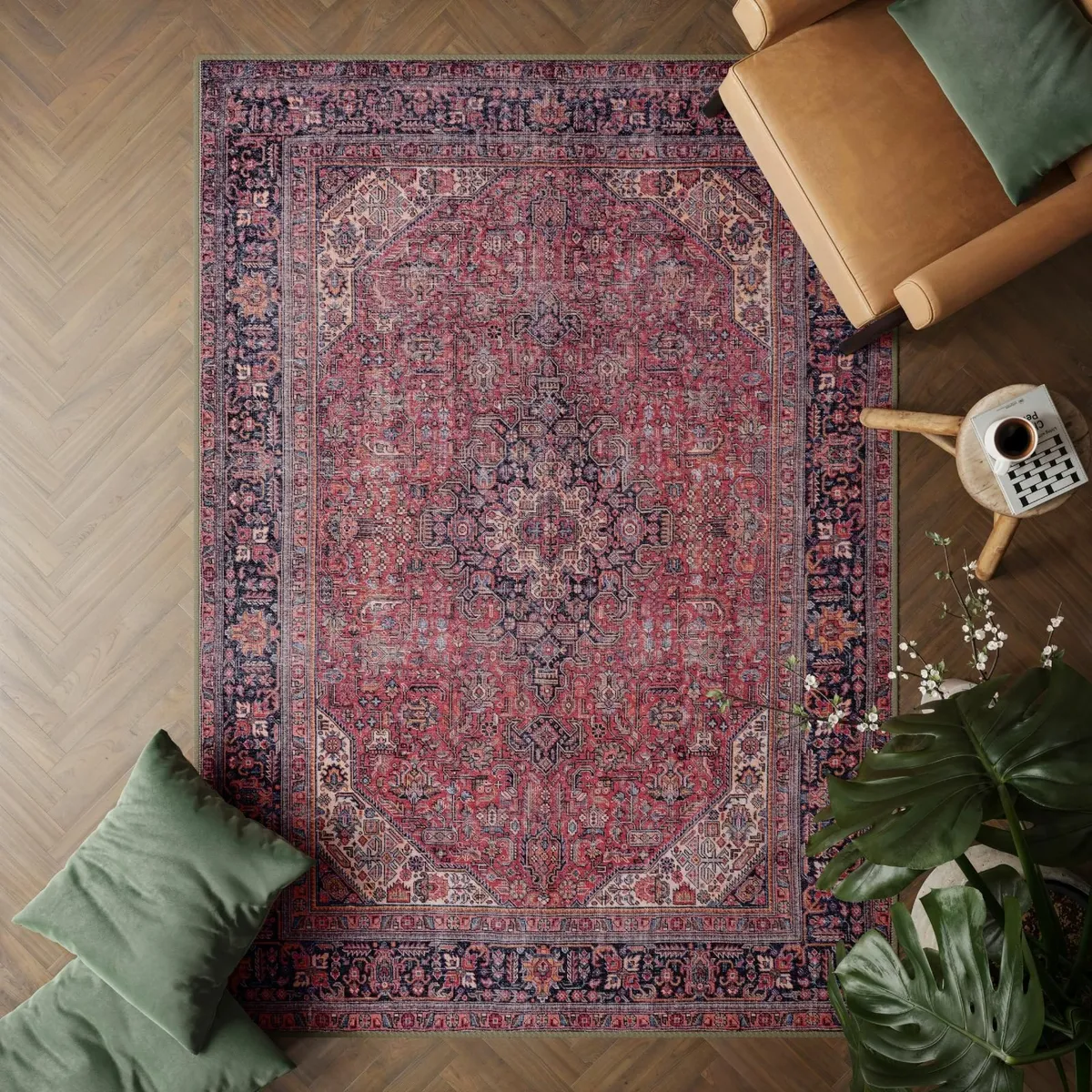 Machine Washable Rug 152x213cm 75% Recycled - Image 1
