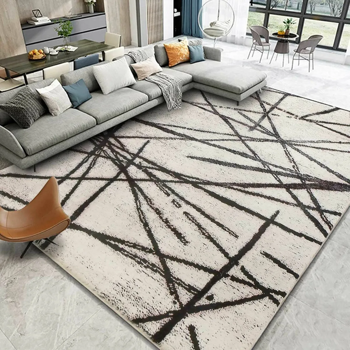 Rugs Living Room Large Modern Soft Area Rug - Image 1