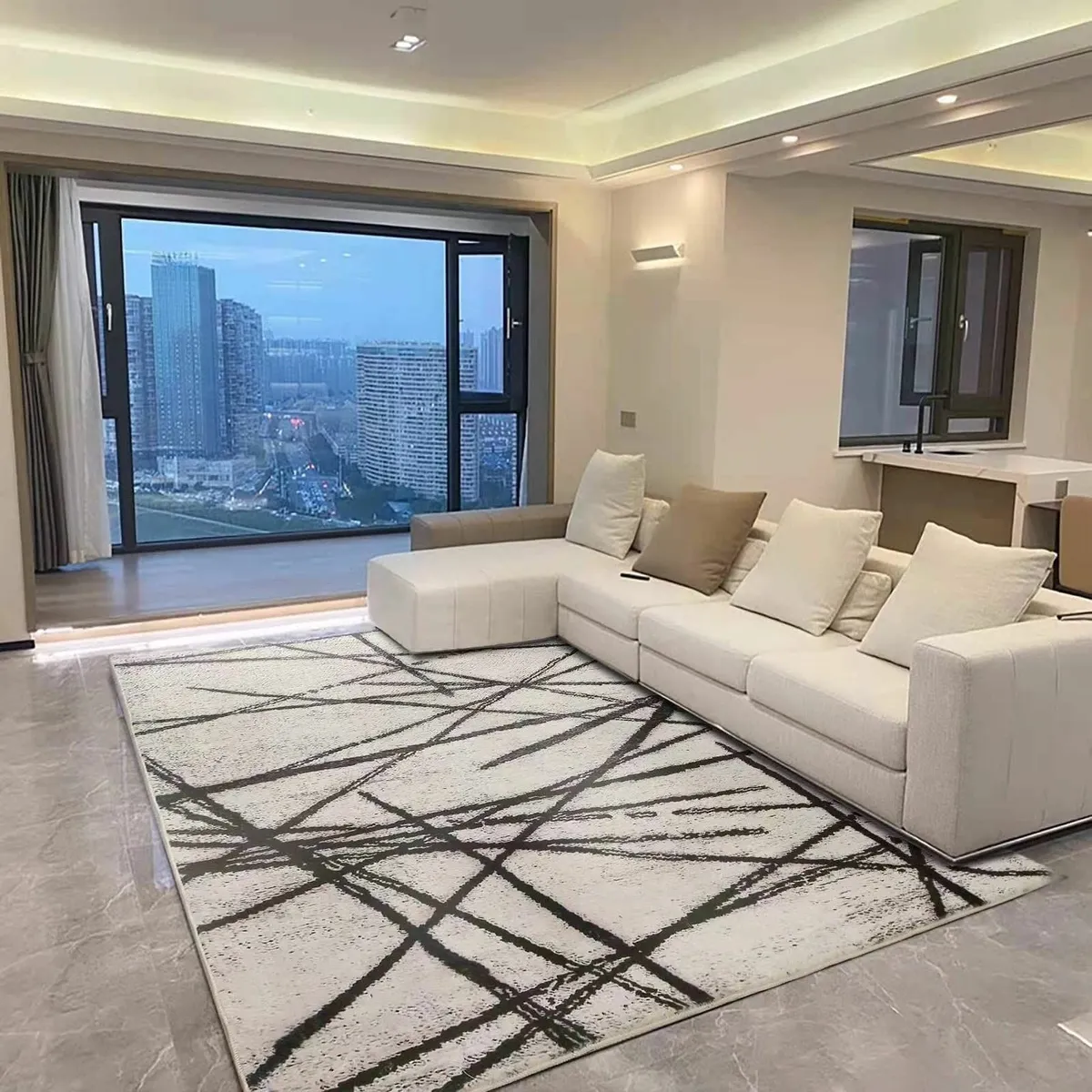 Rugs Living Room Large Modern Soft Area Rug - Image 2