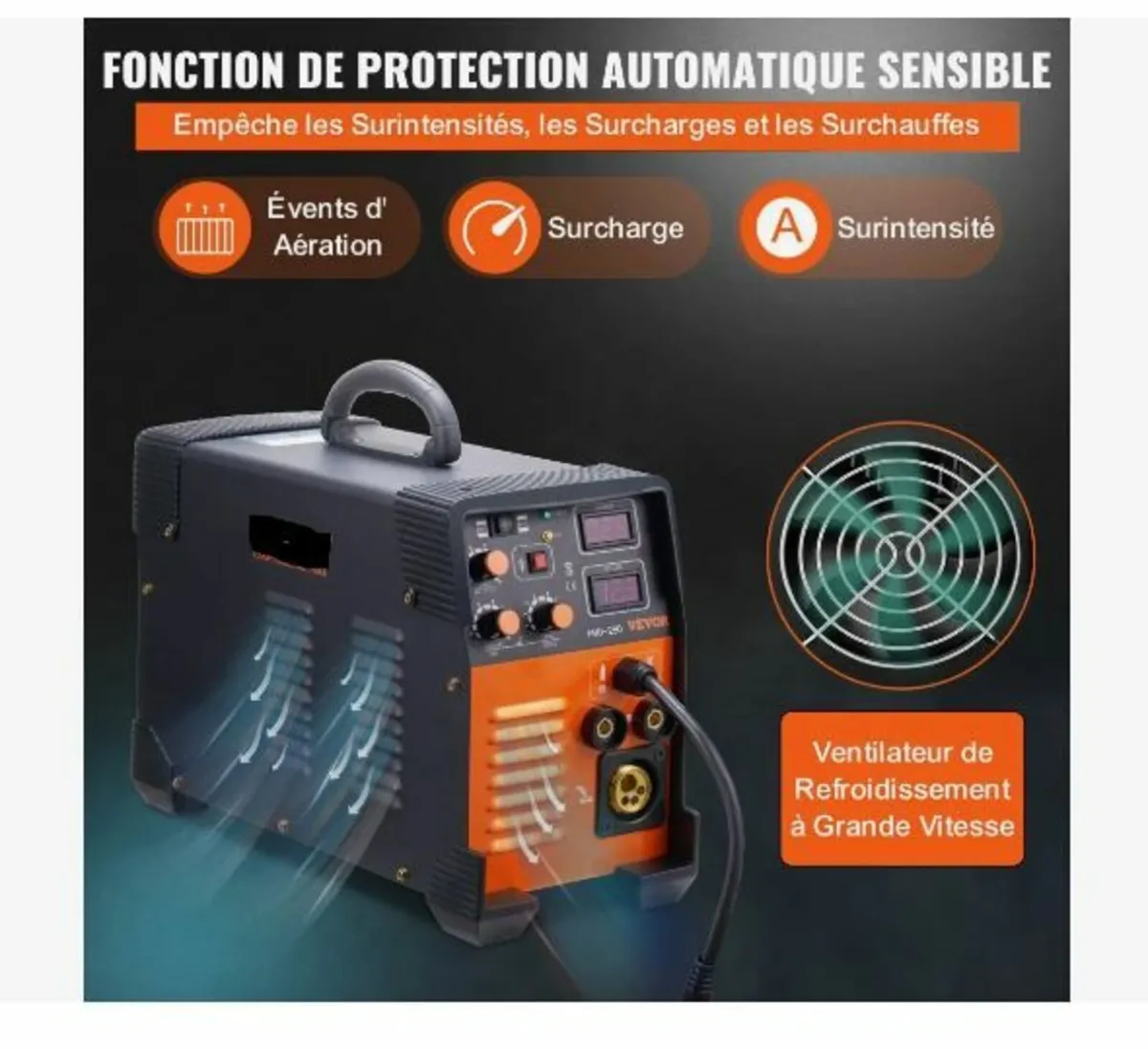 MIG Welder 250 Amp MIG TIG Arc Welder 3 in 1 - Image 4