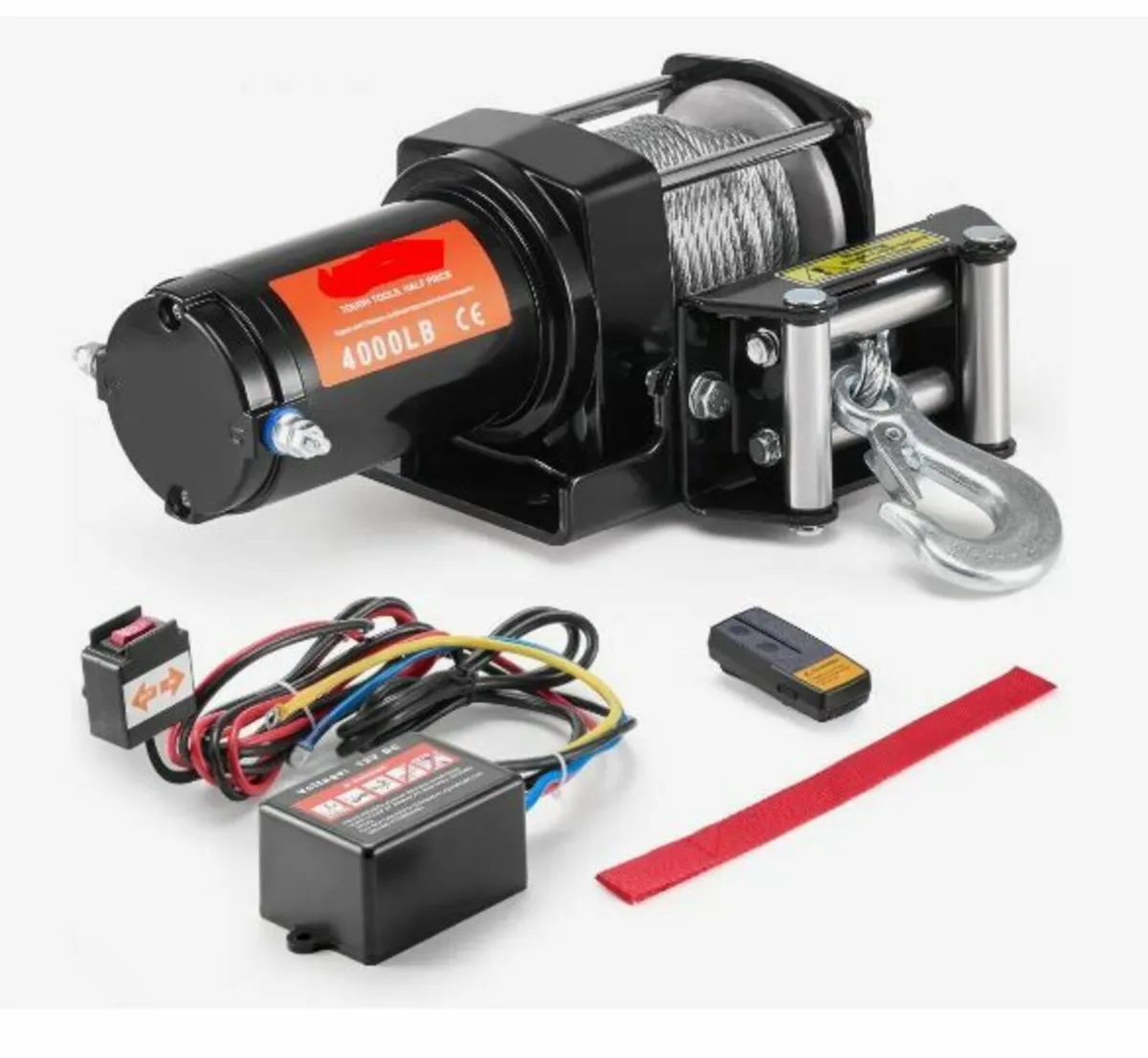 Electric Winch ATV UTV 1814.4 kg Steel Cable - Image 1