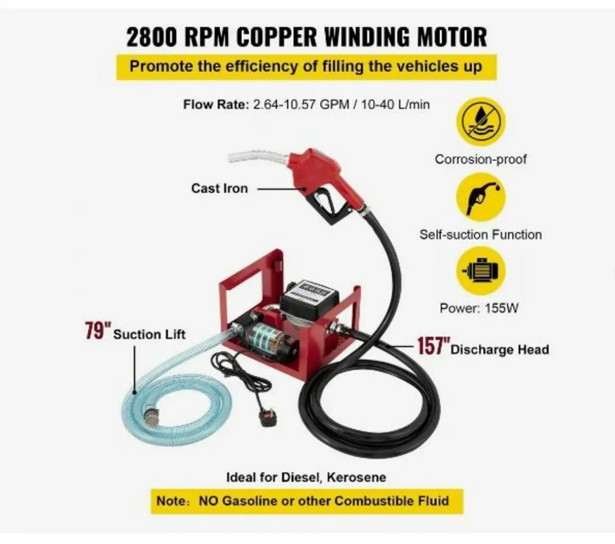 40 L Diesel Pump, Heating Oil Pump - Image 3