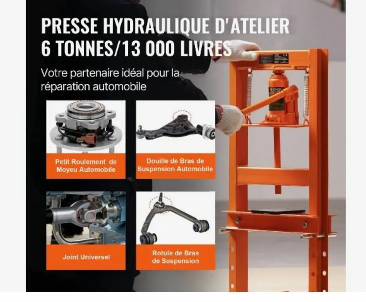 Hydraulic Shop Press 6 Ton - Image 1