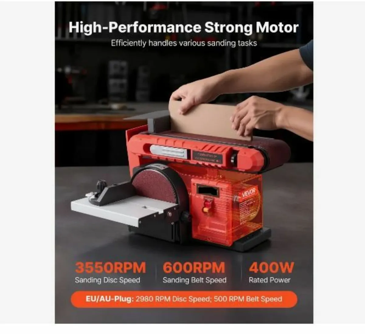 152.4mm Disc Sander & 101.6mm x 914.4mm Belt Sand - Image 2