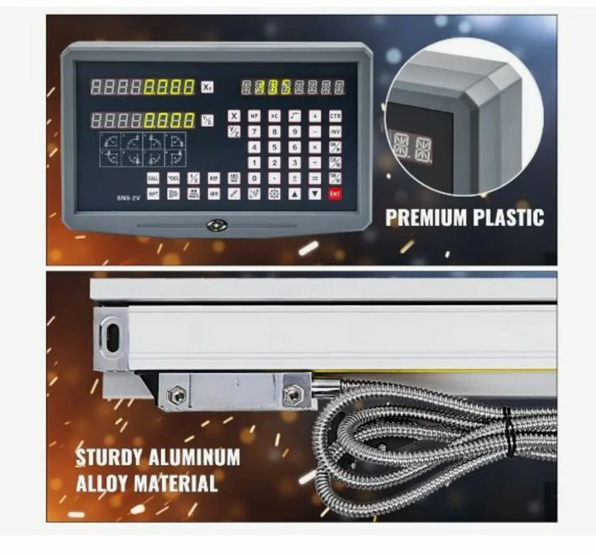 2 Axis Digital Readout DRO Display 1000mm and 250m - Image 3