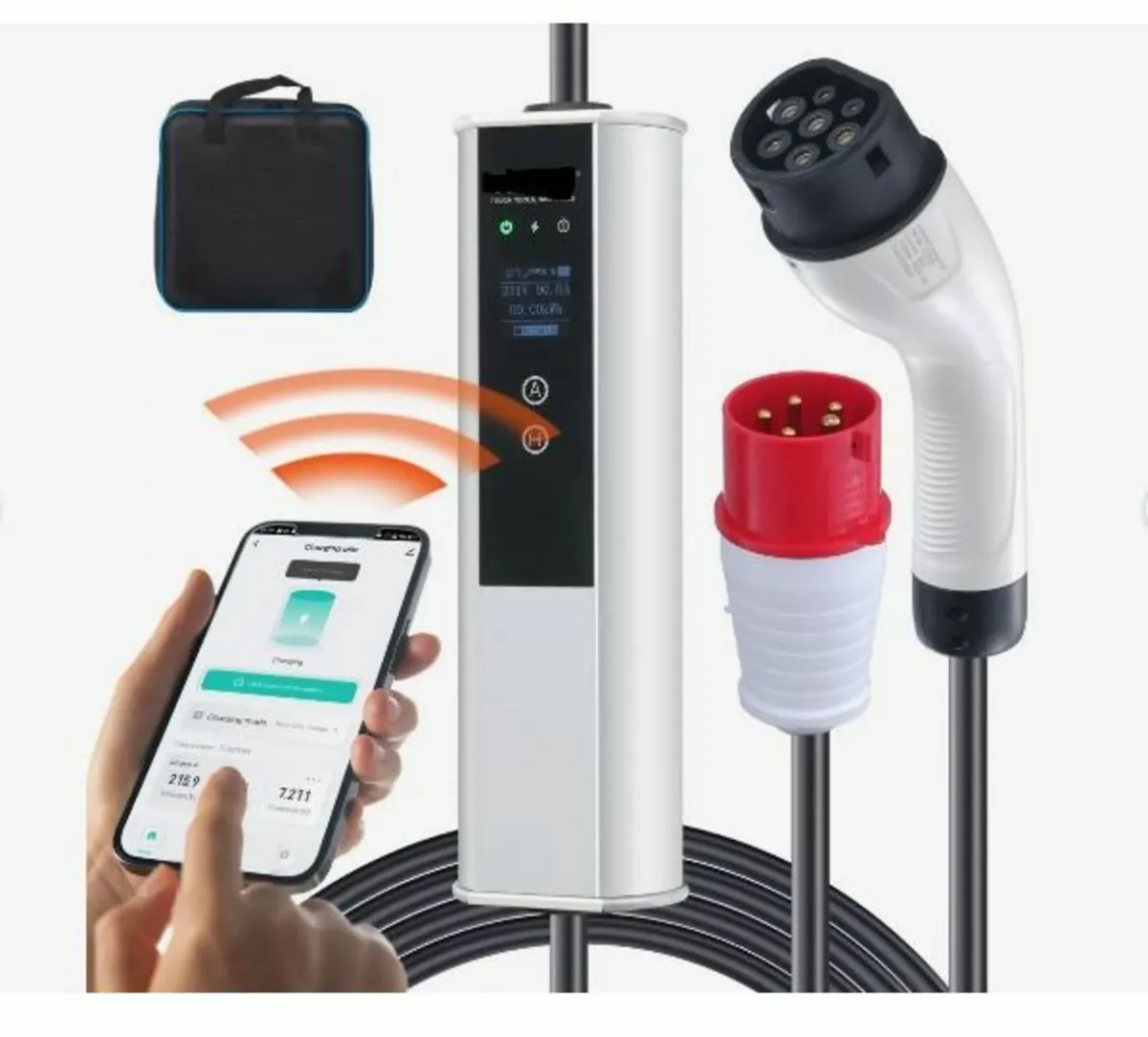 Portable EV Charger Type 2, 16A 3.68 kW/11 kW - Image 1