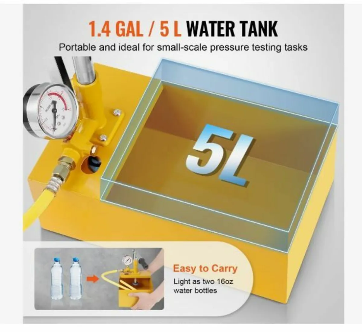 Hydrostatic Test Pump, Max 25 bar/362 PSI - Image 4