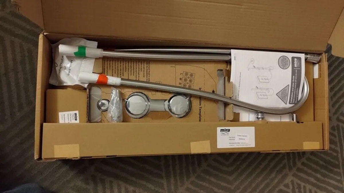 Mira Decor Dual Warm Silver 10.8kW Manual Electric Shower - Image 3