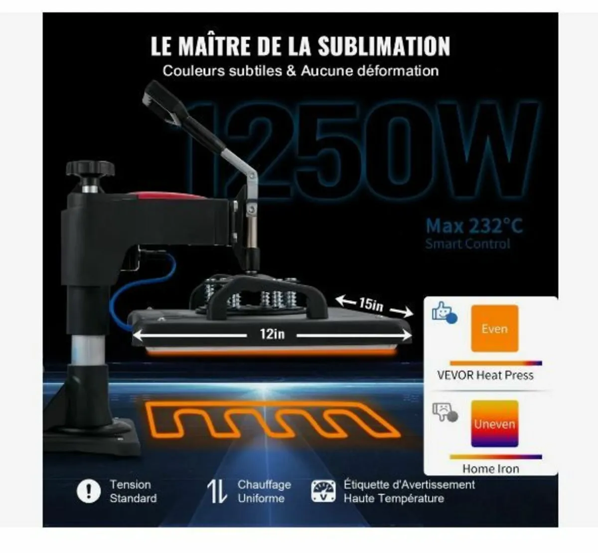 Heat Press, 5 in 1 Heat Press Machine - Image 2