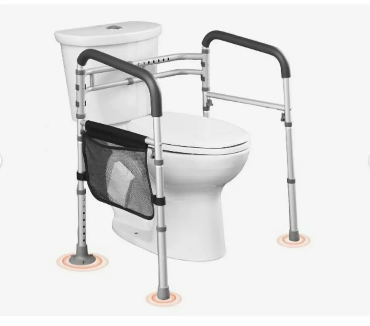 Toilet Safety Rail, 300 LBS Foldable Toilet Seat - Image 1