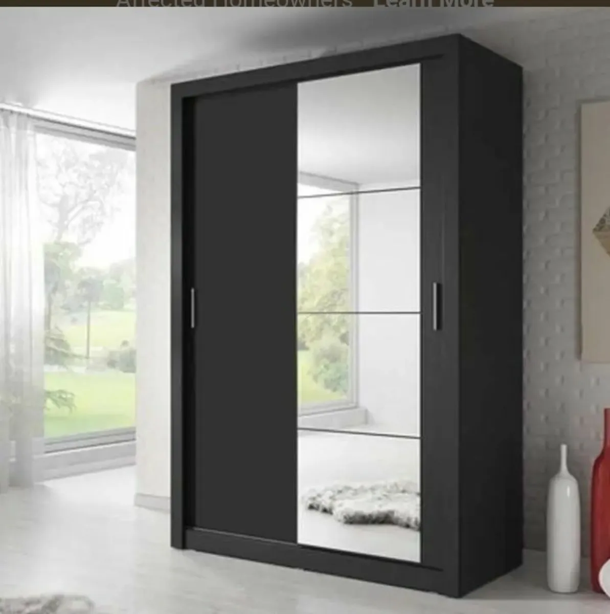 Denmark Sliderobe 1.2m Black. Free home delivery - Image 1