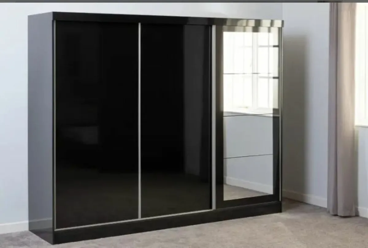 Nevada 3 Door Sliderobe 2.4m. Free home delivery - Image 1